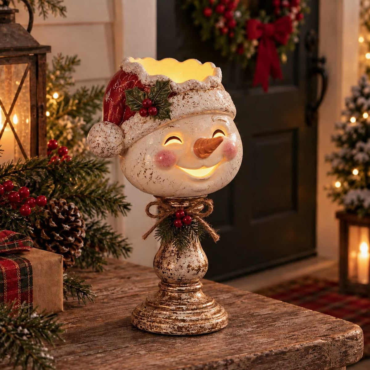 🎄 Kerstcollectie met gloeiende kaarsenhouders