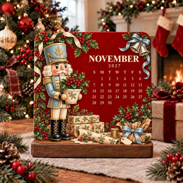 🎄🌱 Kersteditie (limited edition) – Milieuvriendelijke, plantbare "Timeless" zaadkalender 2027 🌸🌿
