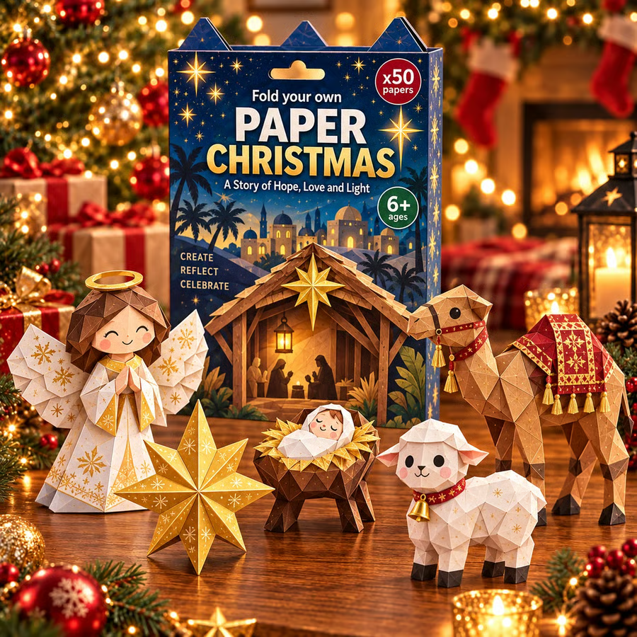 🎄DIY Kerstknutselpakket van papier – 250 vellen, 5 feestelijke thema's🌟