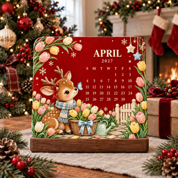 🎄🌱 Kersteditie (limited edition) – Milieuvriendelijke, plantbare "Timeless" zaadkalender 2027 🌸🌿