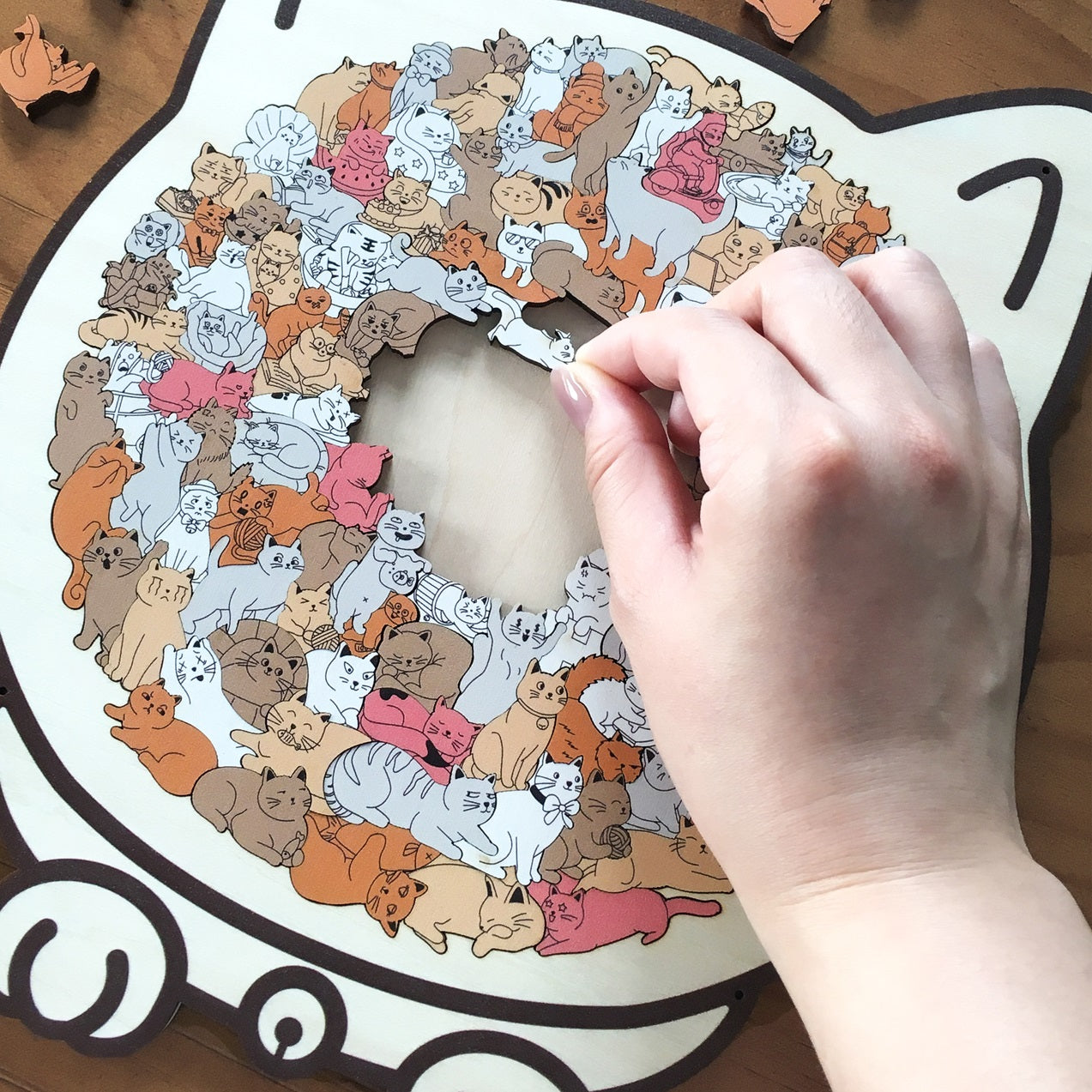 🐶🐱 Schattige puppy- en kitten-doe-het-zelf-puzzelset