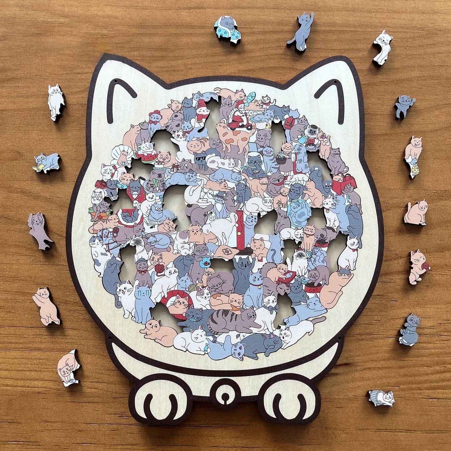 🐶🐱 Schattige puppy- en kitten-doe-het-zelf-puzzelset