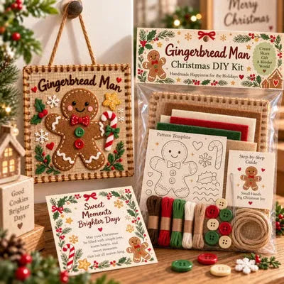 🎄✨ Kerst DIY Stoffen Weefpakket voor Vriendschap - 🧵 Maak samen iets bijzonders! 💕