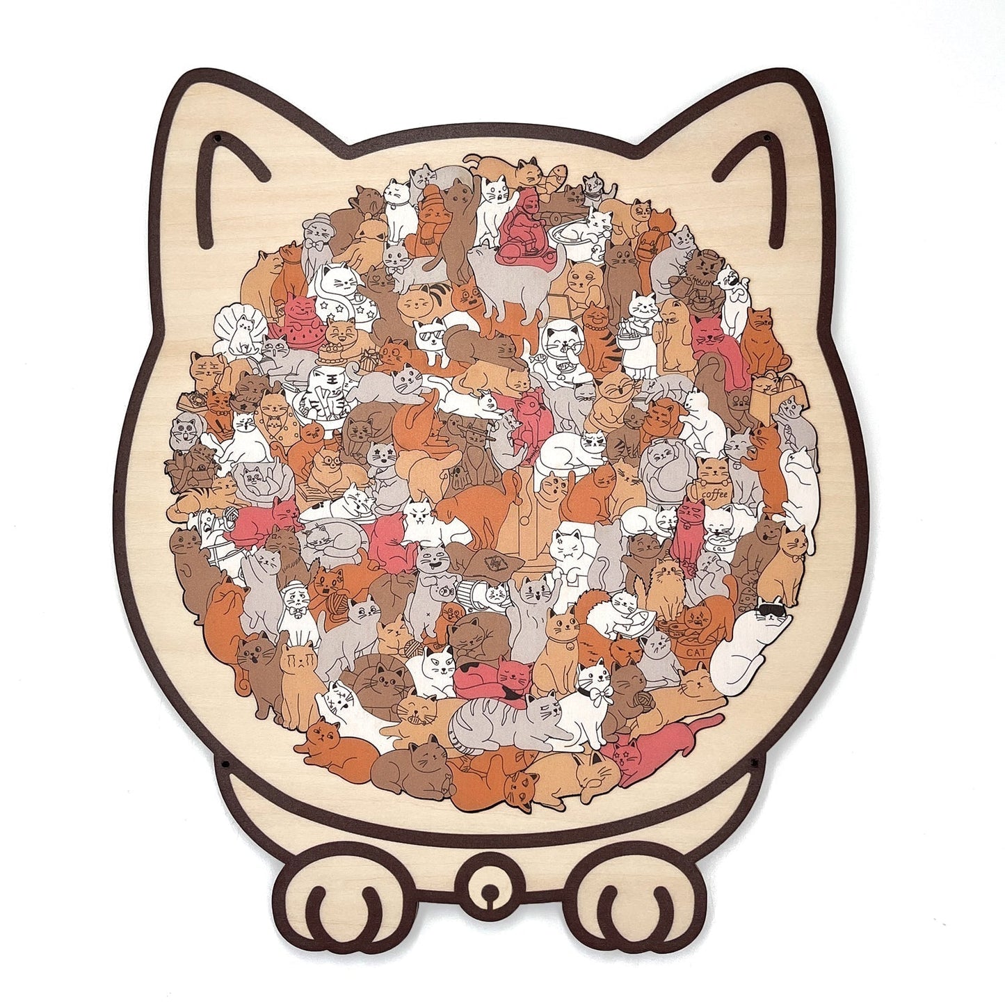 🐶🐱 Schattige puppy- en kitten-doe-het-zelf-puzzelset