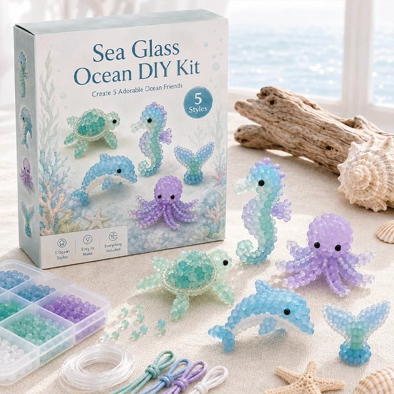 🐳 DIY-set voor kralenwerk in matglasstijl ✨