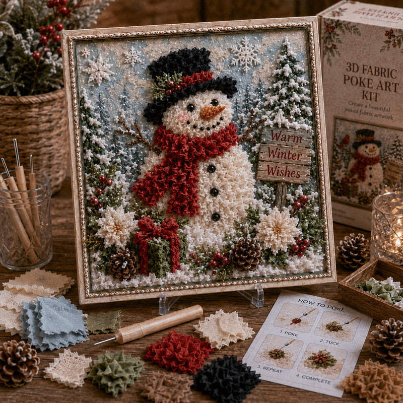 🎁 3D Kerststof Prikkunstset