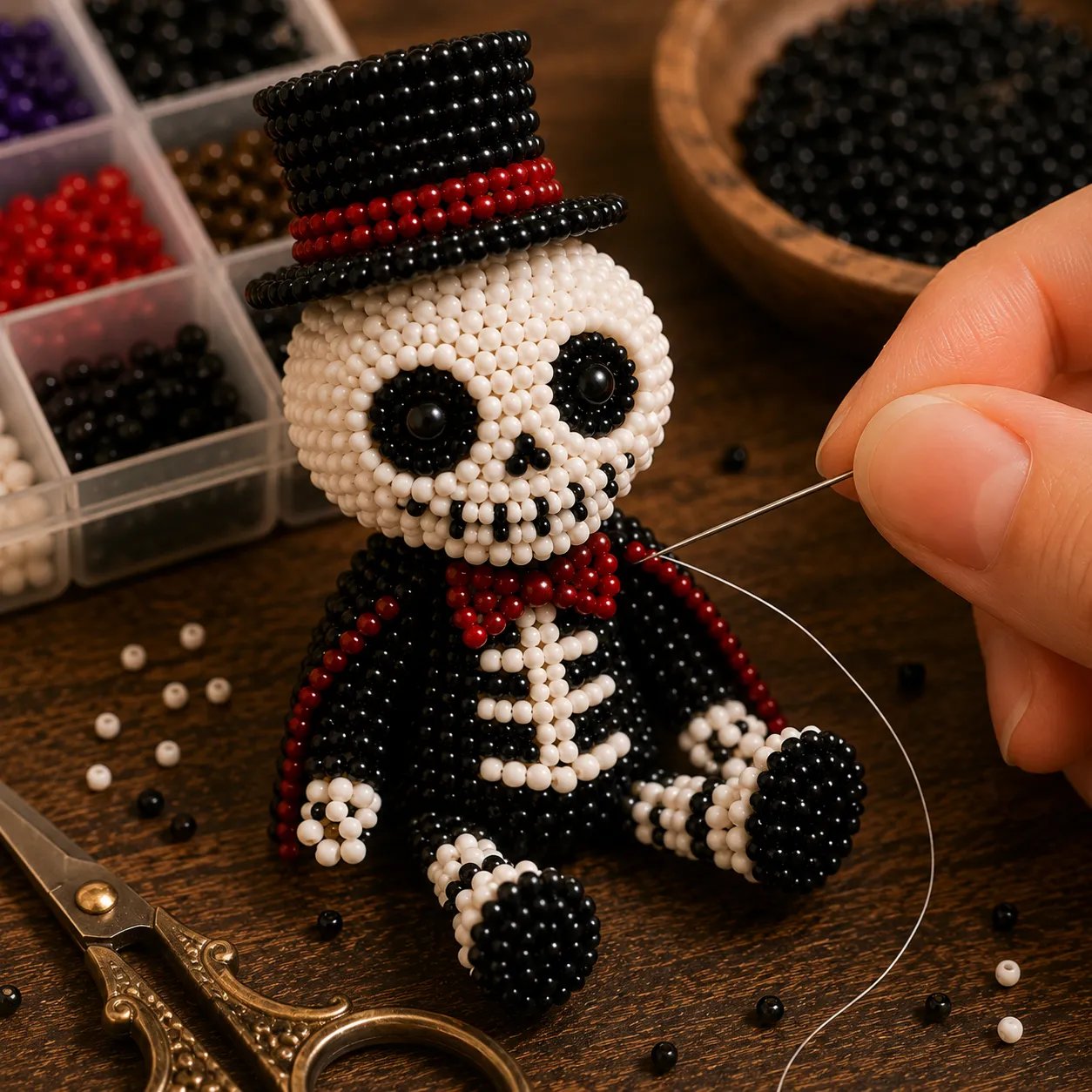 🔥 Laatste dag 50% korting 💀 3D kralen skelet doe-het-zelf kit