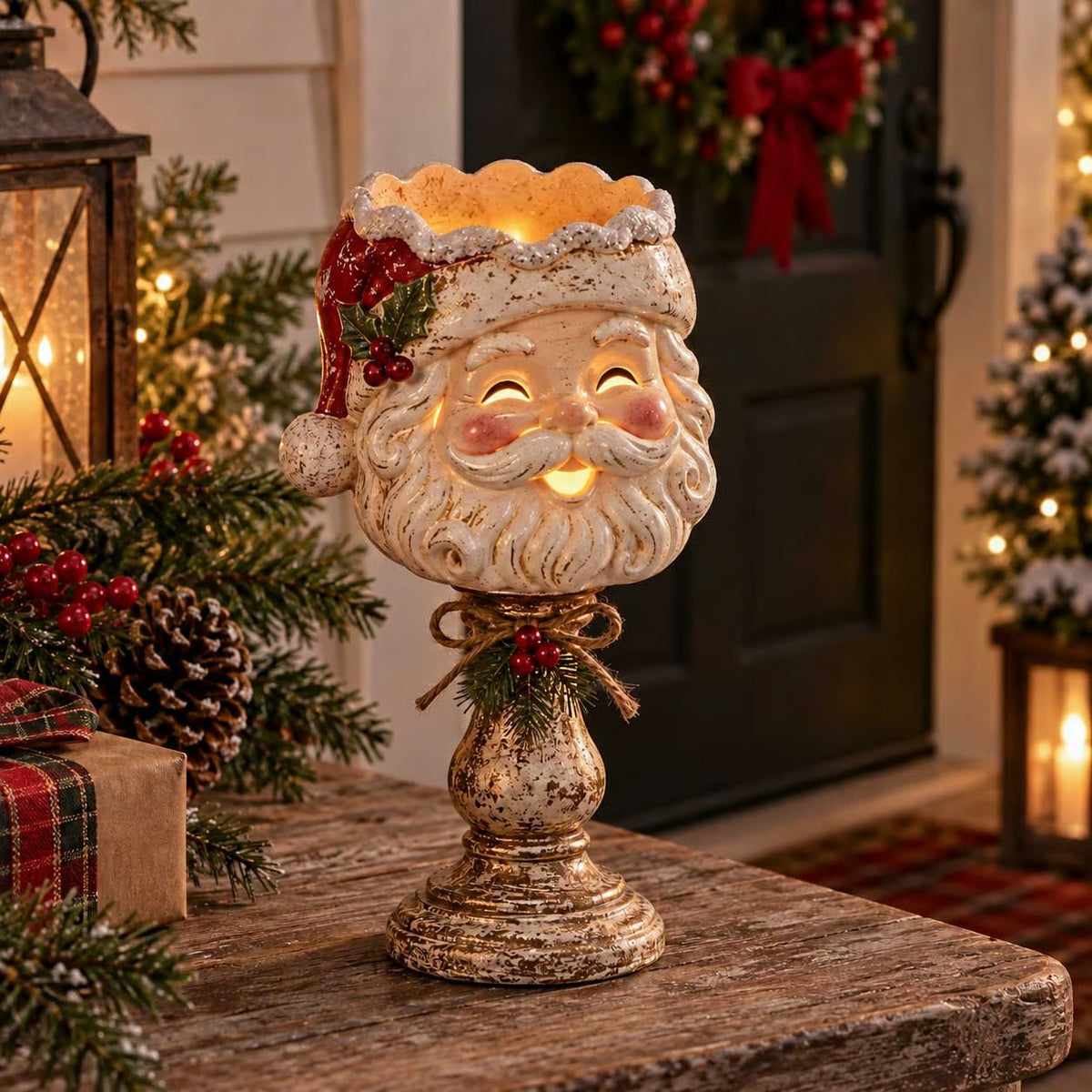 🎄 Kerstcollectie met gloeiende kaarsenhouders