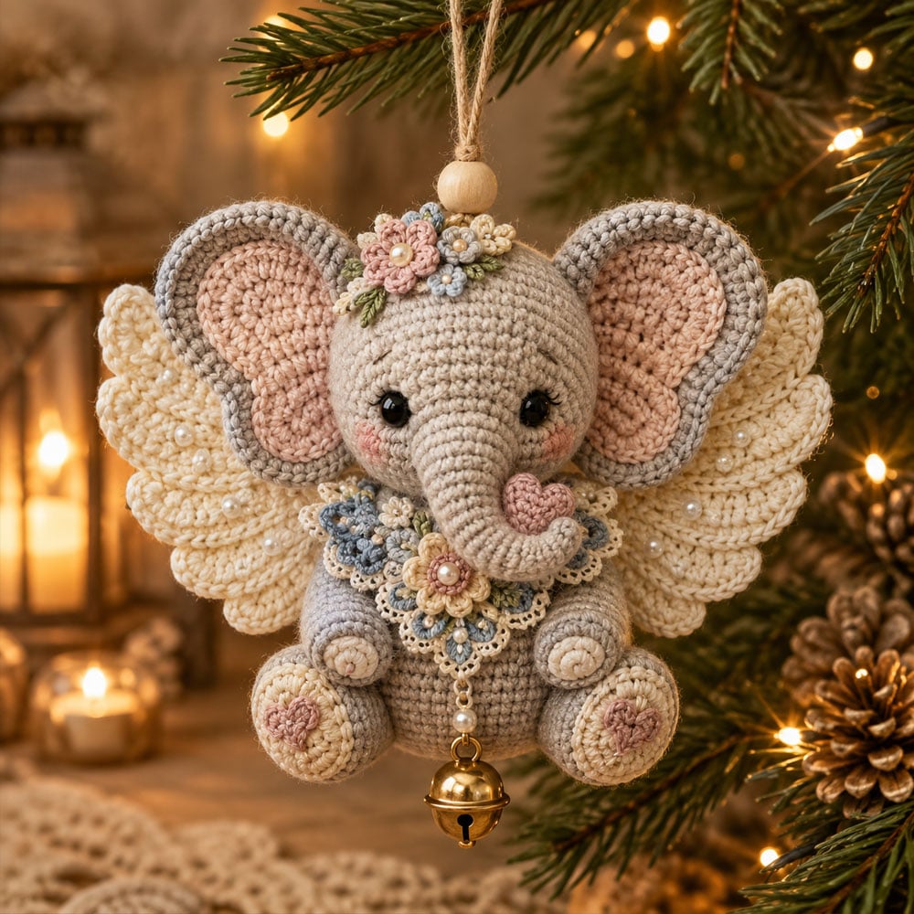 🔥Gehaakte engeltjes als kerstversiering – Schattige gevleugelde kerstboomdecoraties🧶