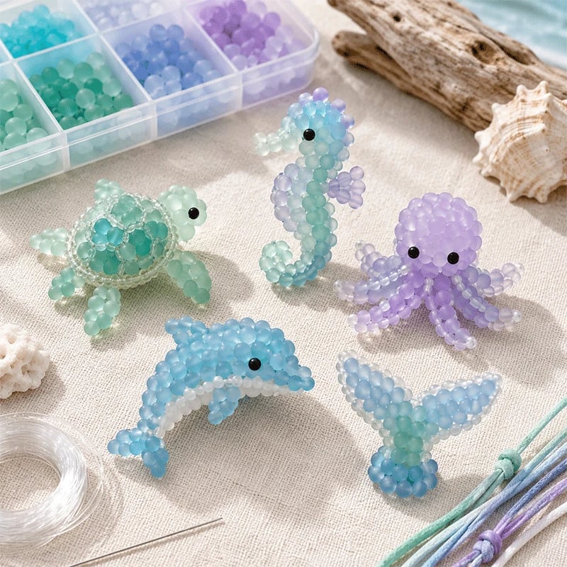 🐳 DIY-set voor kralenwerk in matglasstijl ✨