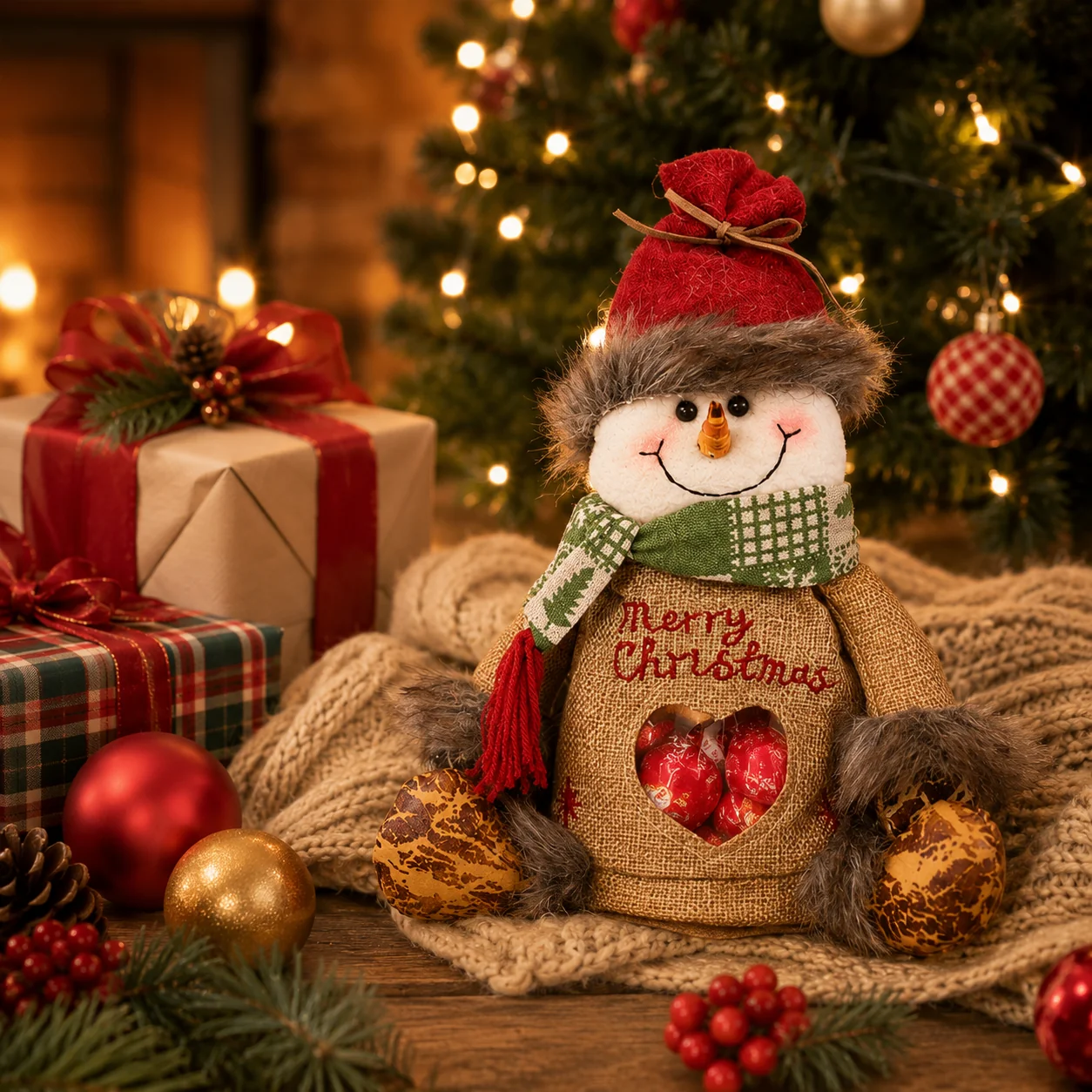 🎅✨Beeldje om kersttraktaties in op te bergen