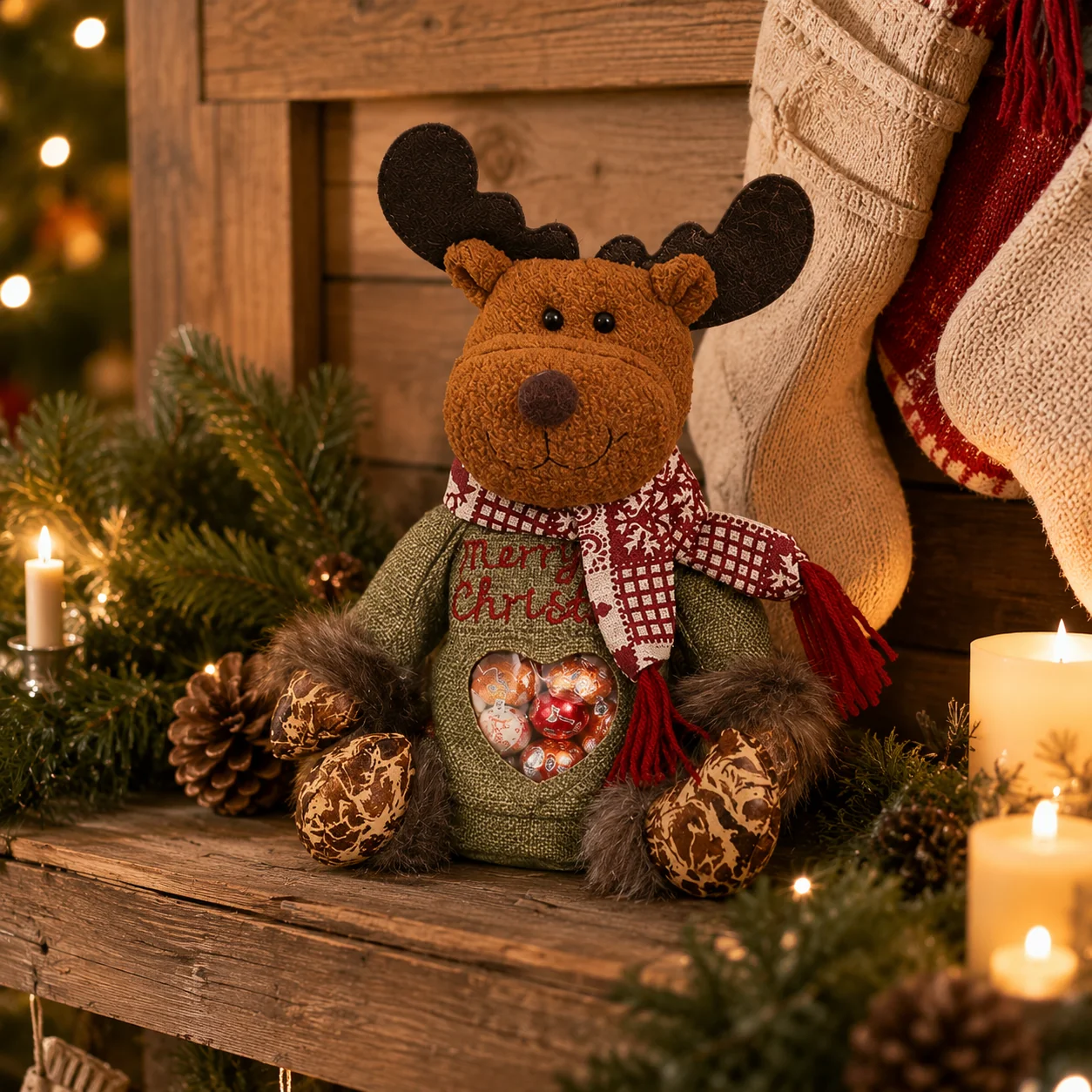 🎅✨Beeldje om kersttraktaties in op te bergen
