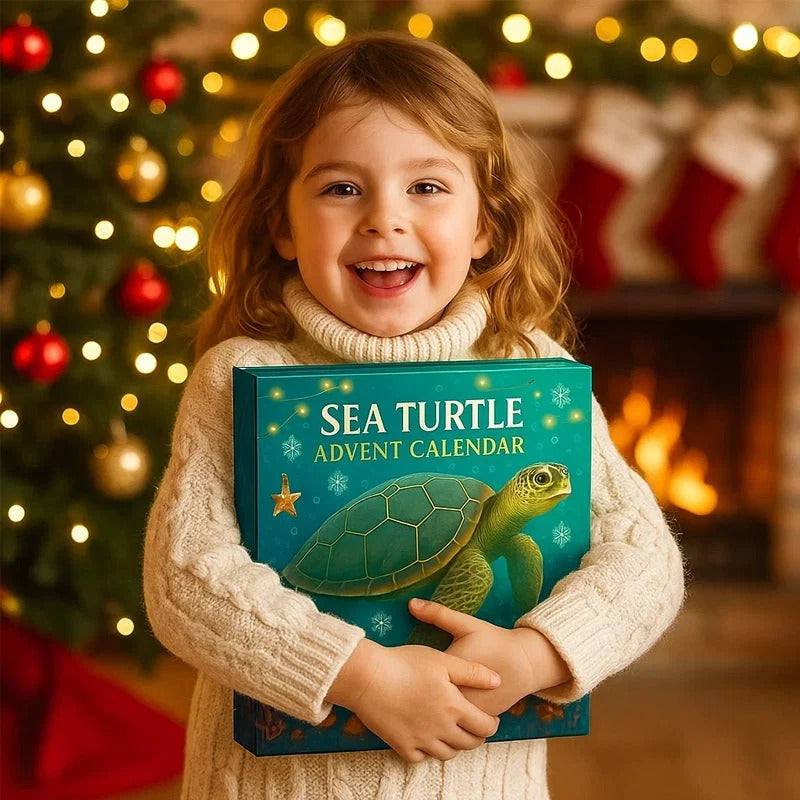 🐢Zeeschildpad Adventskalender 2026 – Kerstcadeau met schildpadmotief 🎄