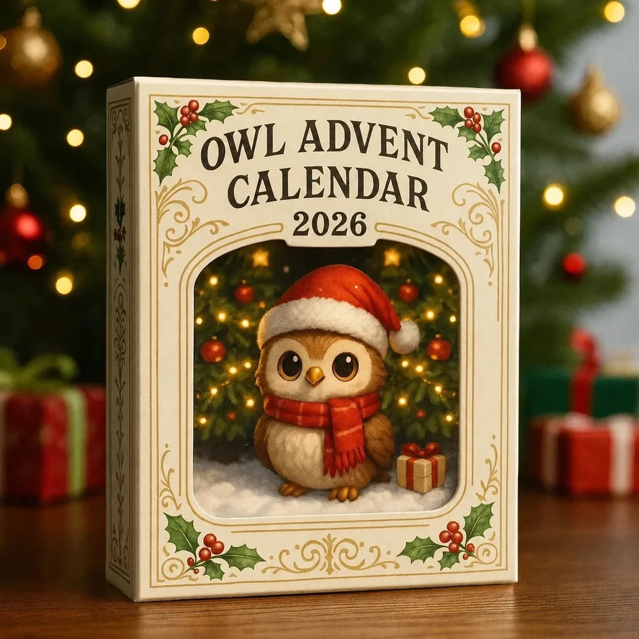 🦉Uilen Adventskalender 2026 – 24 dagen aftellen naar Kerstmis met verzamelbare uilenbeeldjes