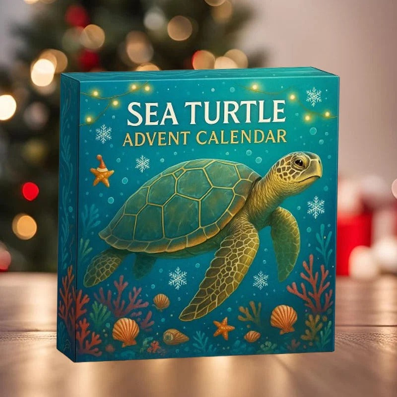 🐢Zeeschildpad Adventskalender 2026 – Kerstcadeau met schildpadmotief 🎄